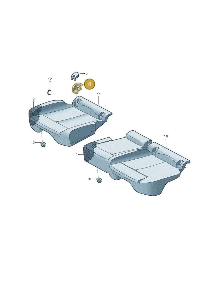 80A887233CP70 — Audi Q5 (2016-2025) diagram 896885300, position 4