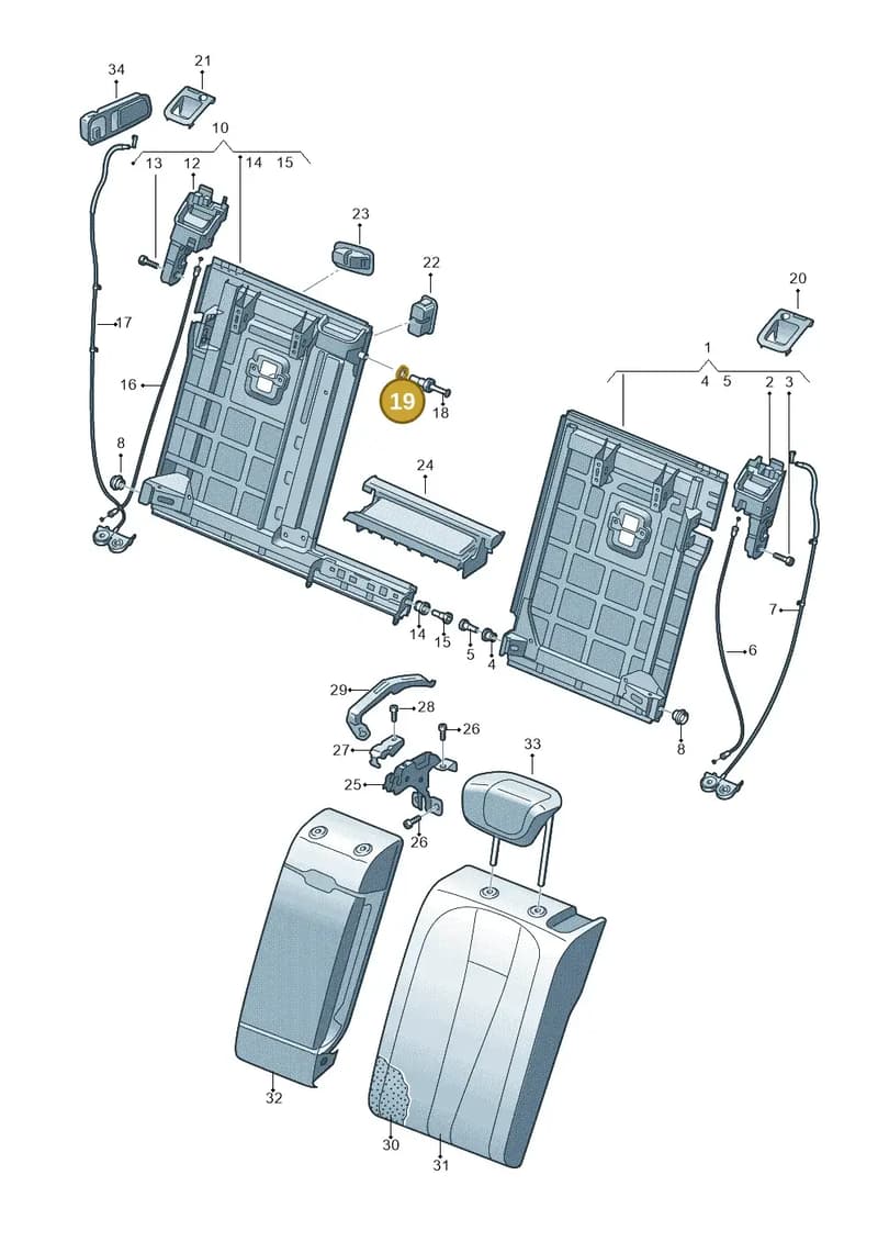 80A887273 — Audi Q5 (2016-2025) diagram 896885600, position 19