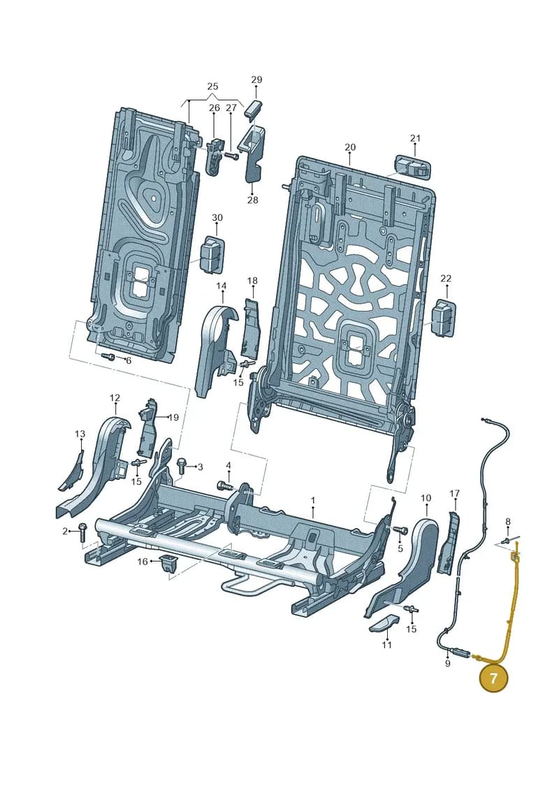 80A887623C — Audi Q5 (2016-2025) diagram 896885200, position 7