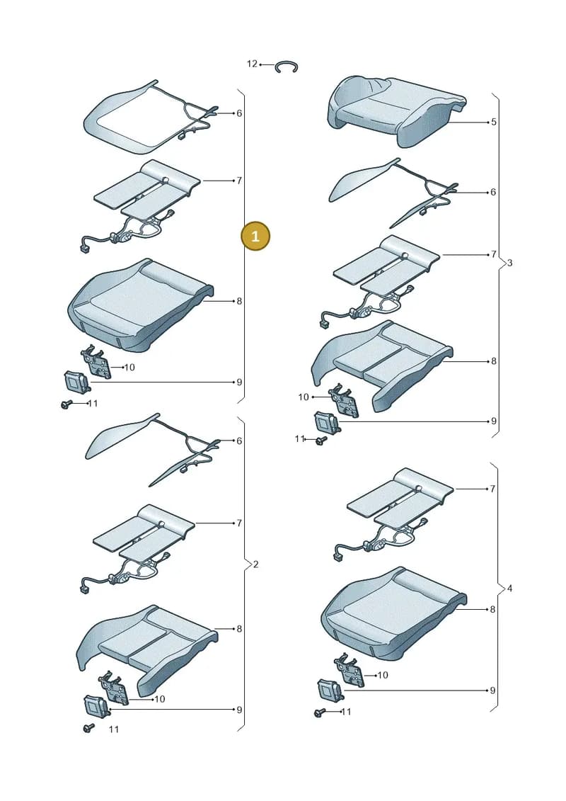 80A898522A — Audi Q5 (2016-2025) diagram 896881650, position 1