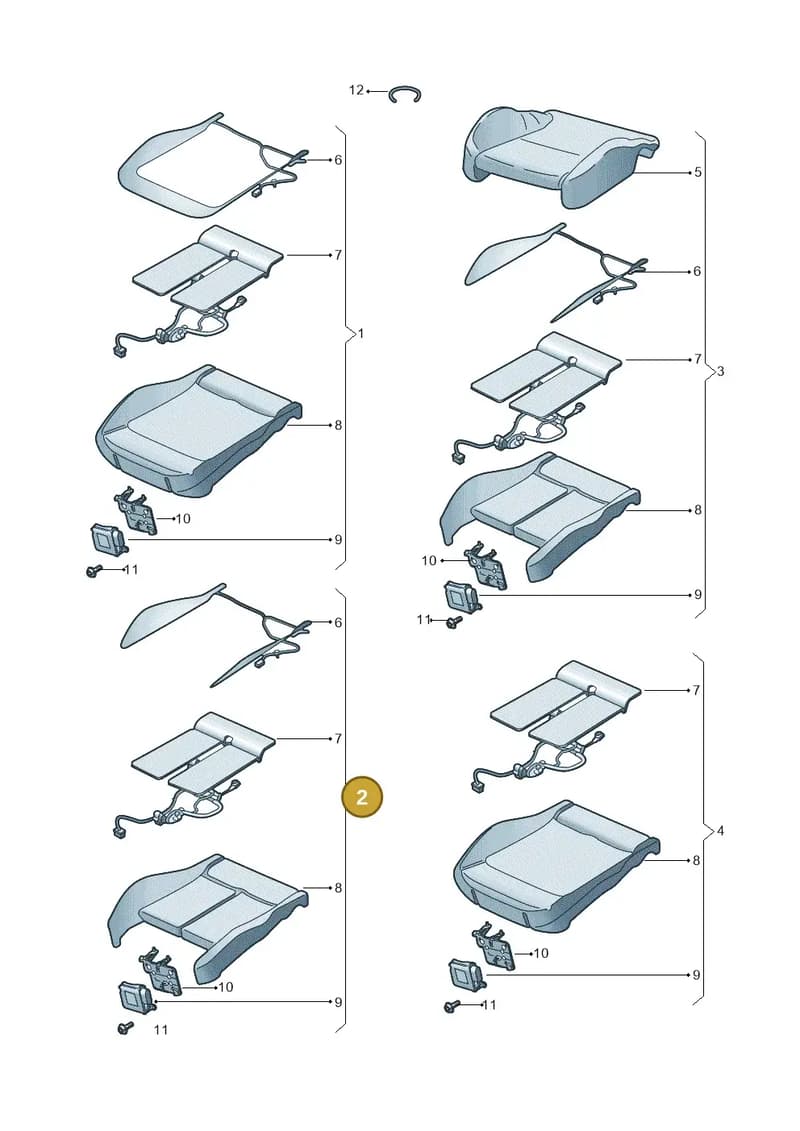 80A898522C — Audi Q5 (2016-2025) diagram 896881650, position 2