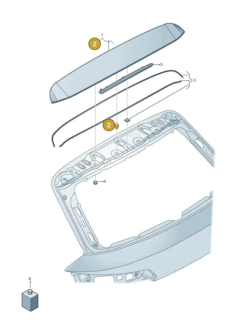 80A898941 — Audi Q5 qu. 2.0 (2018-) diagram 896827060, position 2