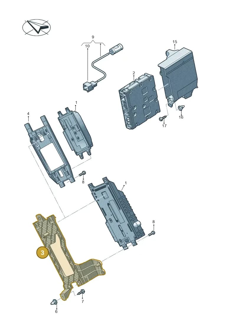 80A907456A — Audi Q5 (2016-2025) diagram 896035040, position 3