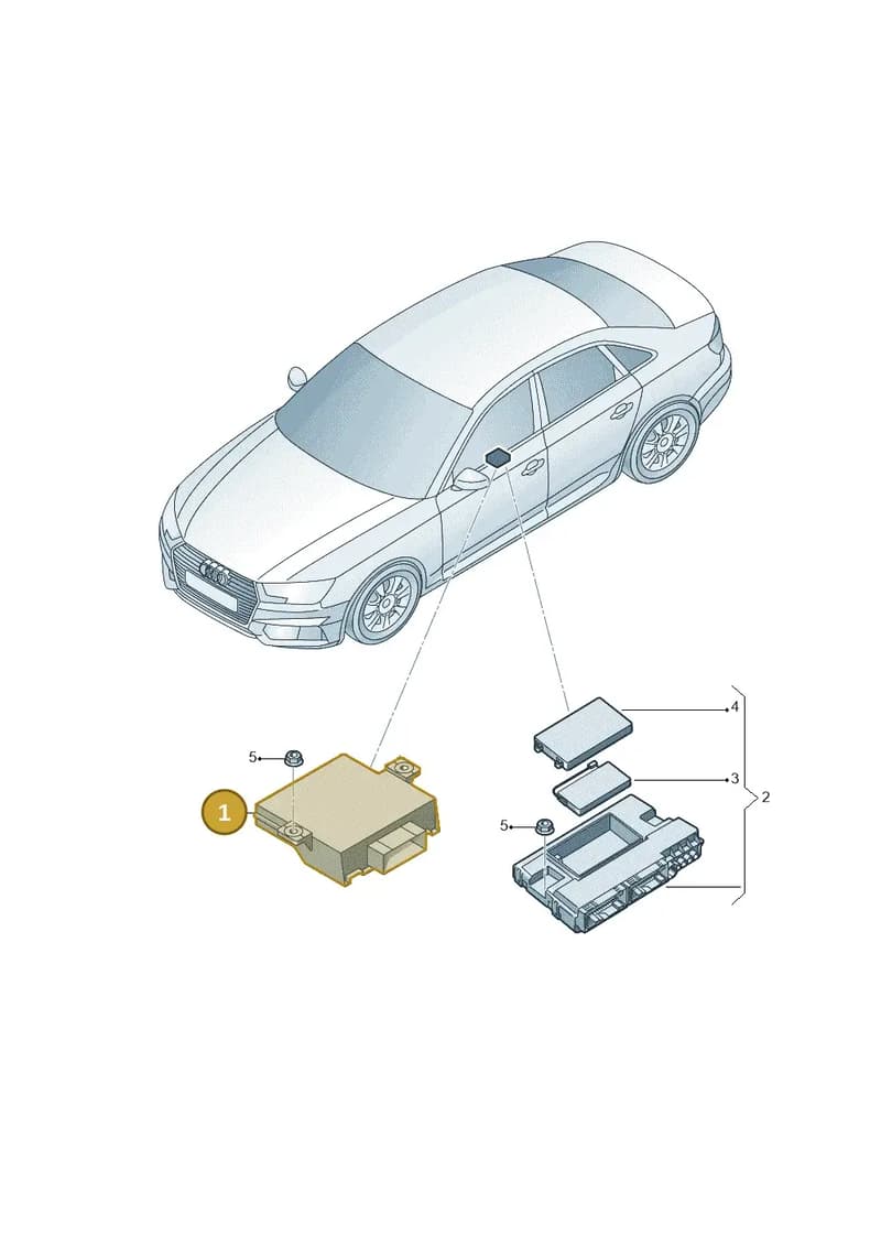 80A907468F — Audi A4 (2015-2025) diagram 849907000, position 1