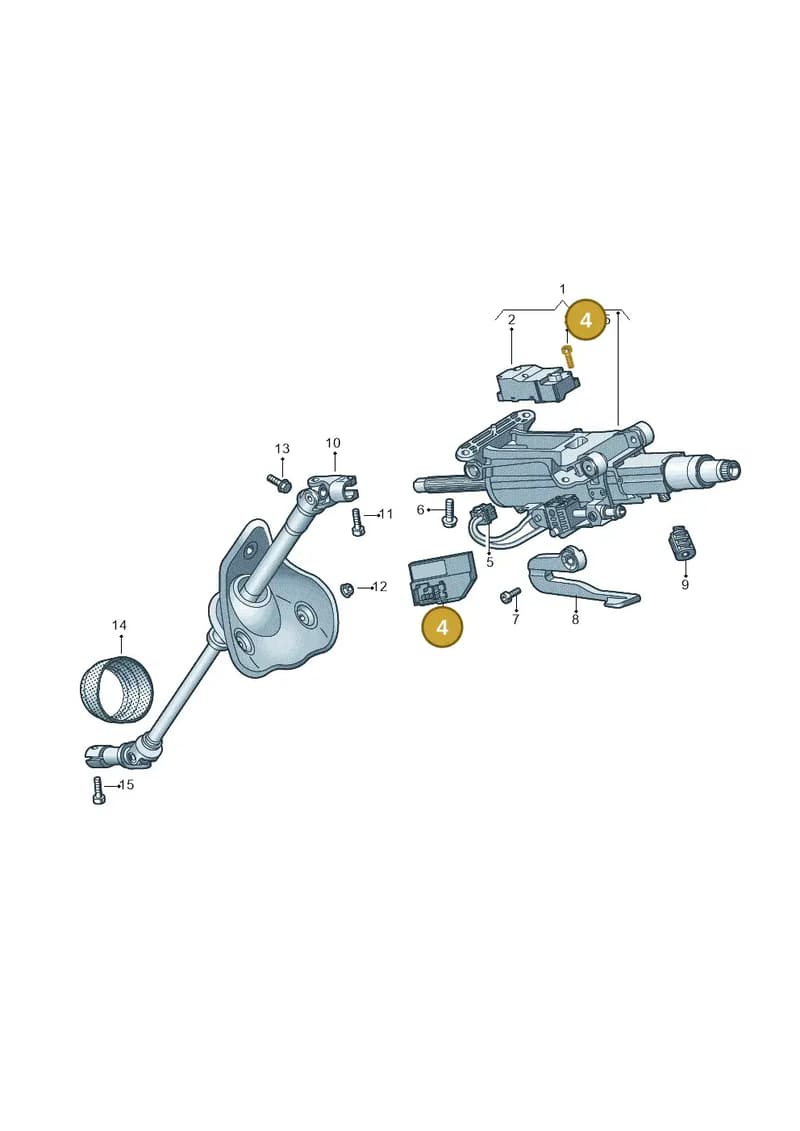 80A907705B — Audi A5 Limousine (2024-2025) diagram 439419050, position 4