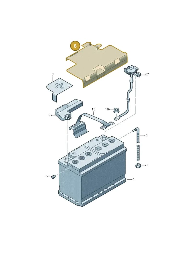 80A915398D — Audi Q5 (2016-2025) diagram 896915000, position 6