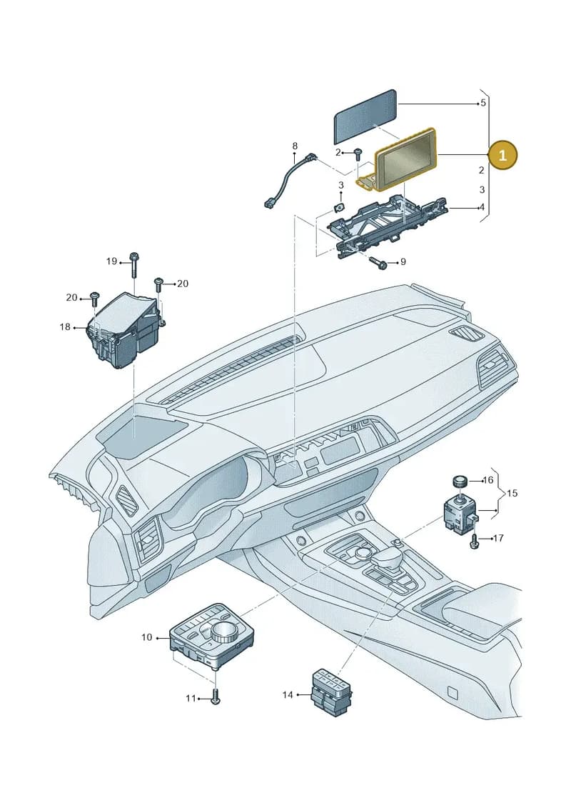 80A919605 — Audi Q5 (2016-2025) diagram 896919000, position 1