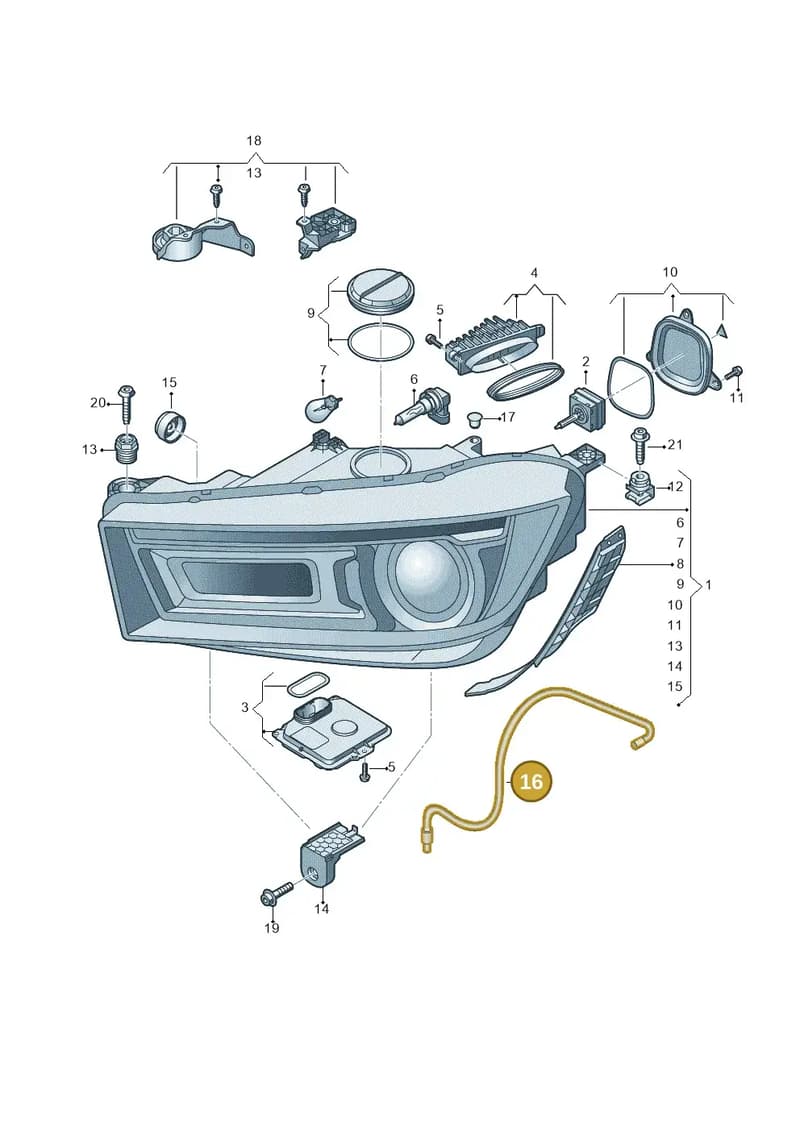 80A941718 — Audi Q5 (2016-2025) diagram 896941000, position 16