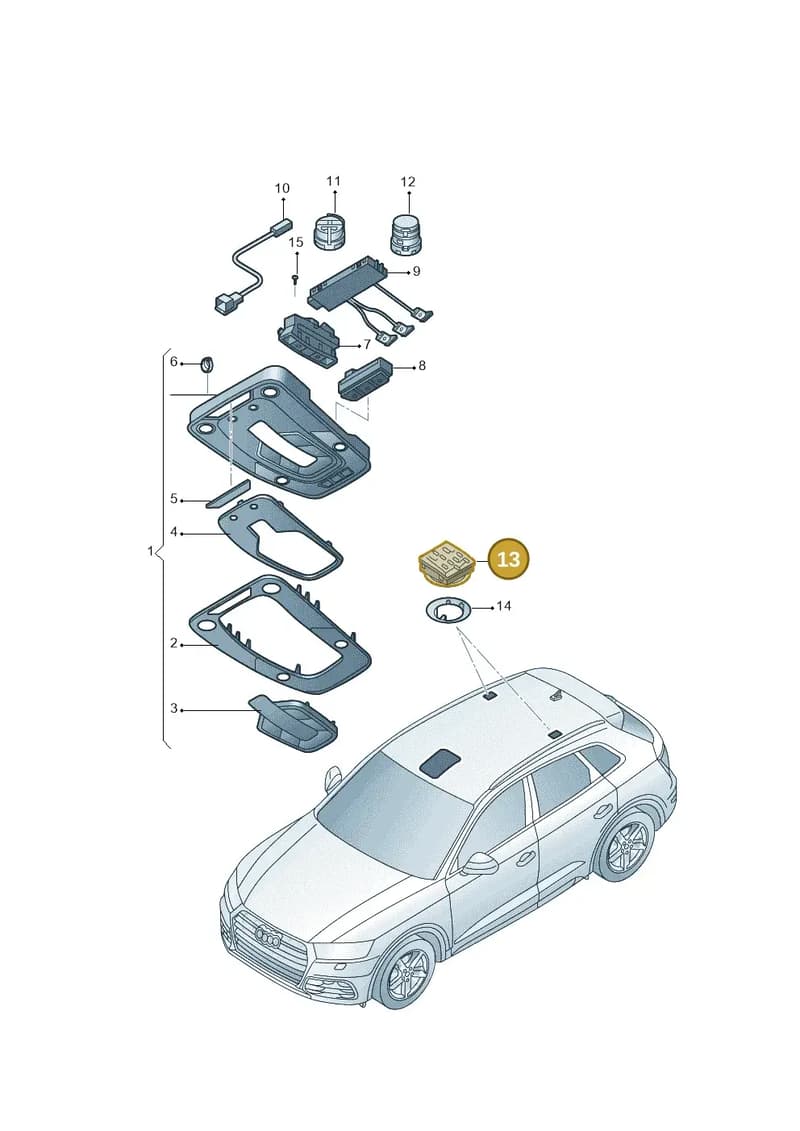 80A947292B — Audi Q5 qu. 2.0 (2018-) diagram 428947005, position 13