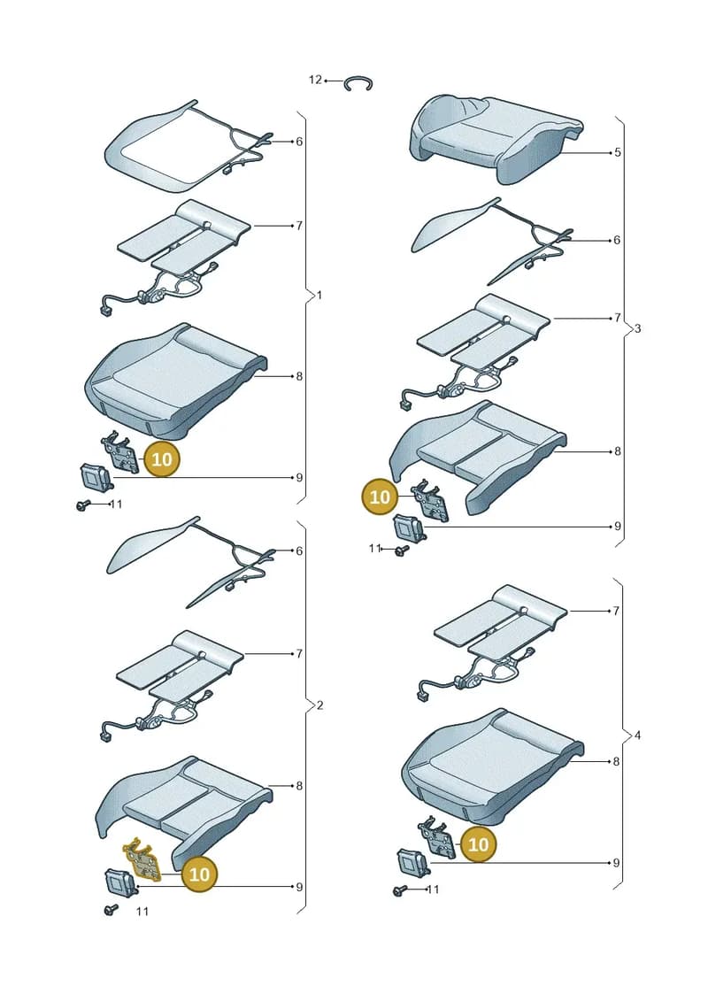 80A959730A — Audi Q5 (2016-2025) diagram 896881650, position 10