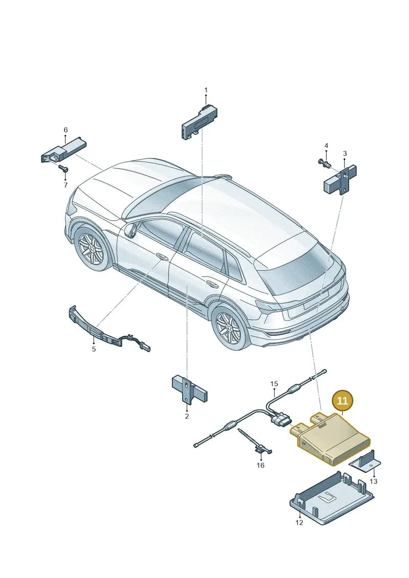 80A962243 — Audi Q8 e-tron (2018-2025) diagram 586909000, position 11