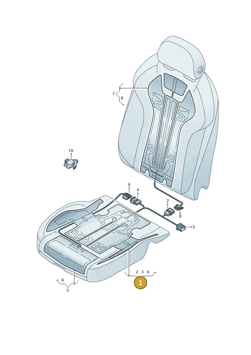 80A963555B — Audi Q5 (2016-2025) diagram 849963010, position 1