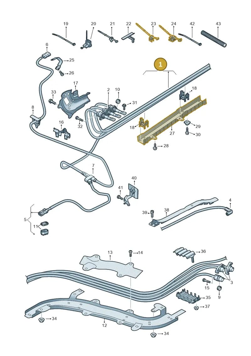 80A971013G — Audi Q5 (2016-2025) diagram 896970010, position 1