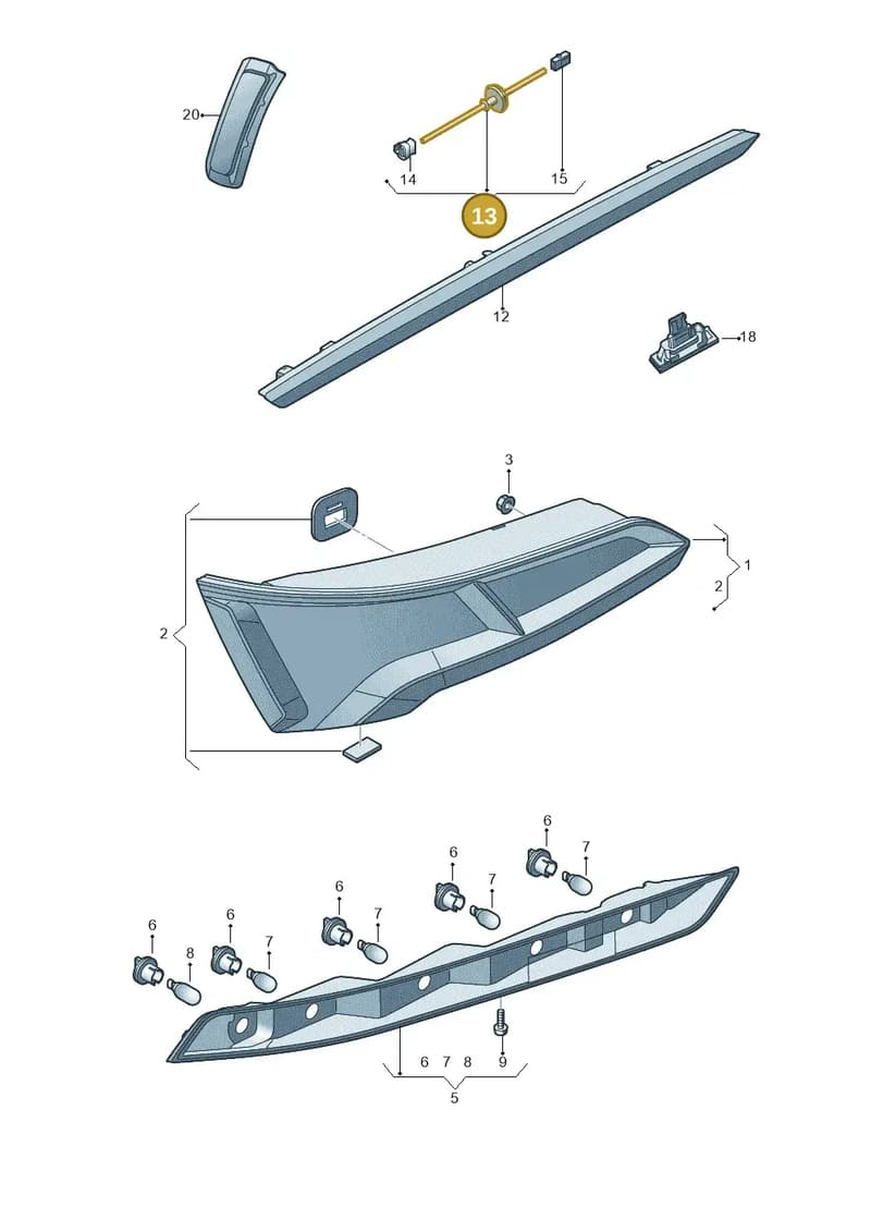 80A971170 — Audi Q5 (2016-2025) diagram 896945000, position 13