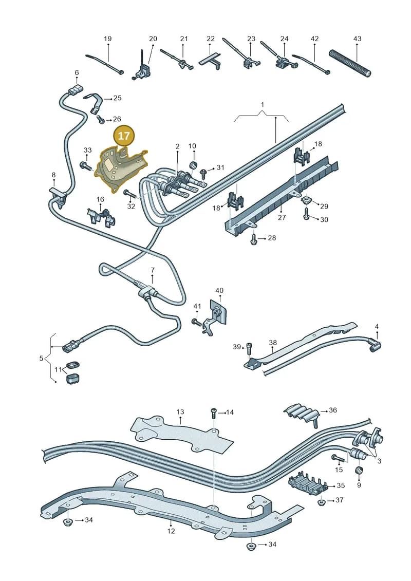 80A971341N — Audi Q5 (2016-2025) diagram 896970010, position 17