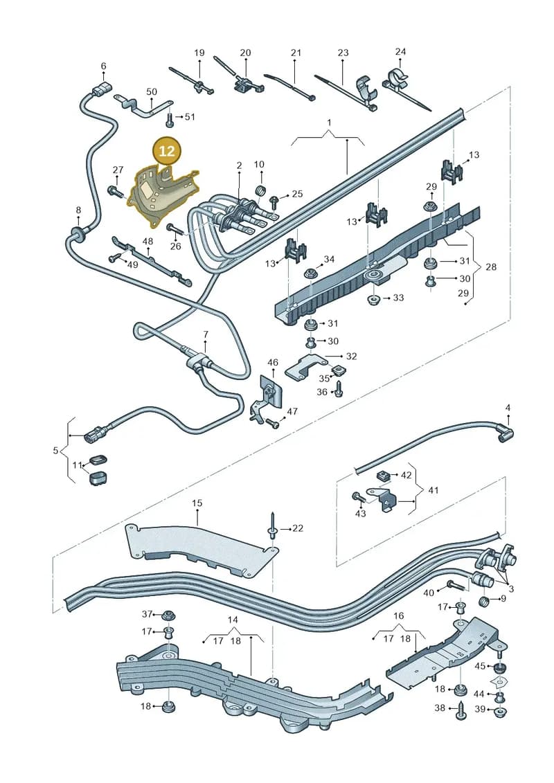 80A971341N — Audi A6 (2018-2025) diagram 435970010, position 12