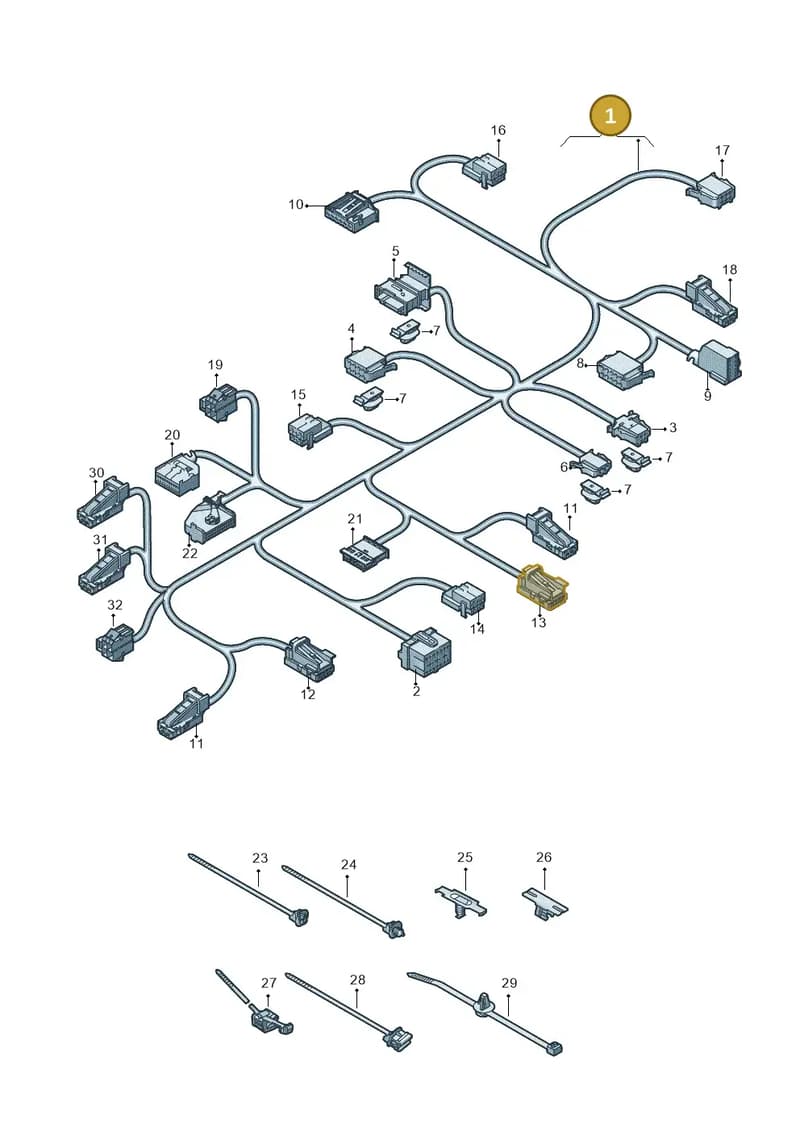 80A971366E — Audi Q5 (2016-2025) diagram 849972150, position 1