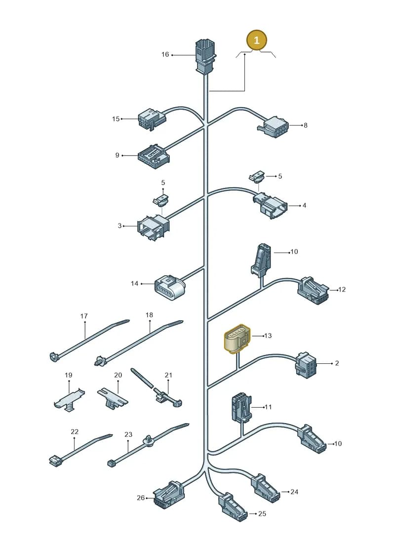 80A971366E — Audi Q5 (2016-2025) diagram 849972120, position 1