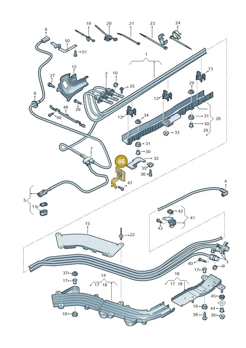 80A971502M — Audi A6 (2018-2025) diagram 435970010, position 46