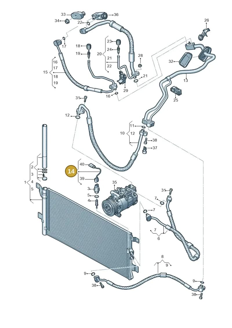 80A971817 — Audi Q5 (2016-2025) diagram 896260400, position 14