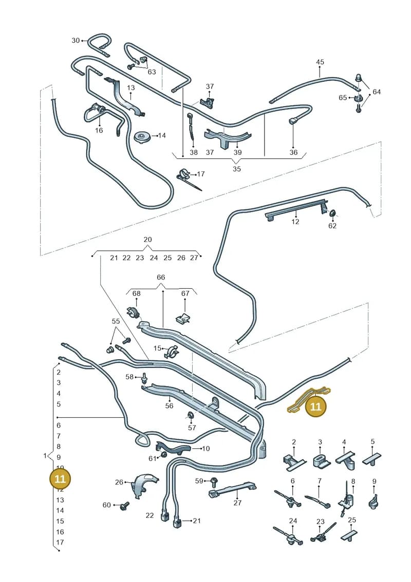 80A971824Q — Audi Q5 (2016-2025) diagram 896972050, position 11