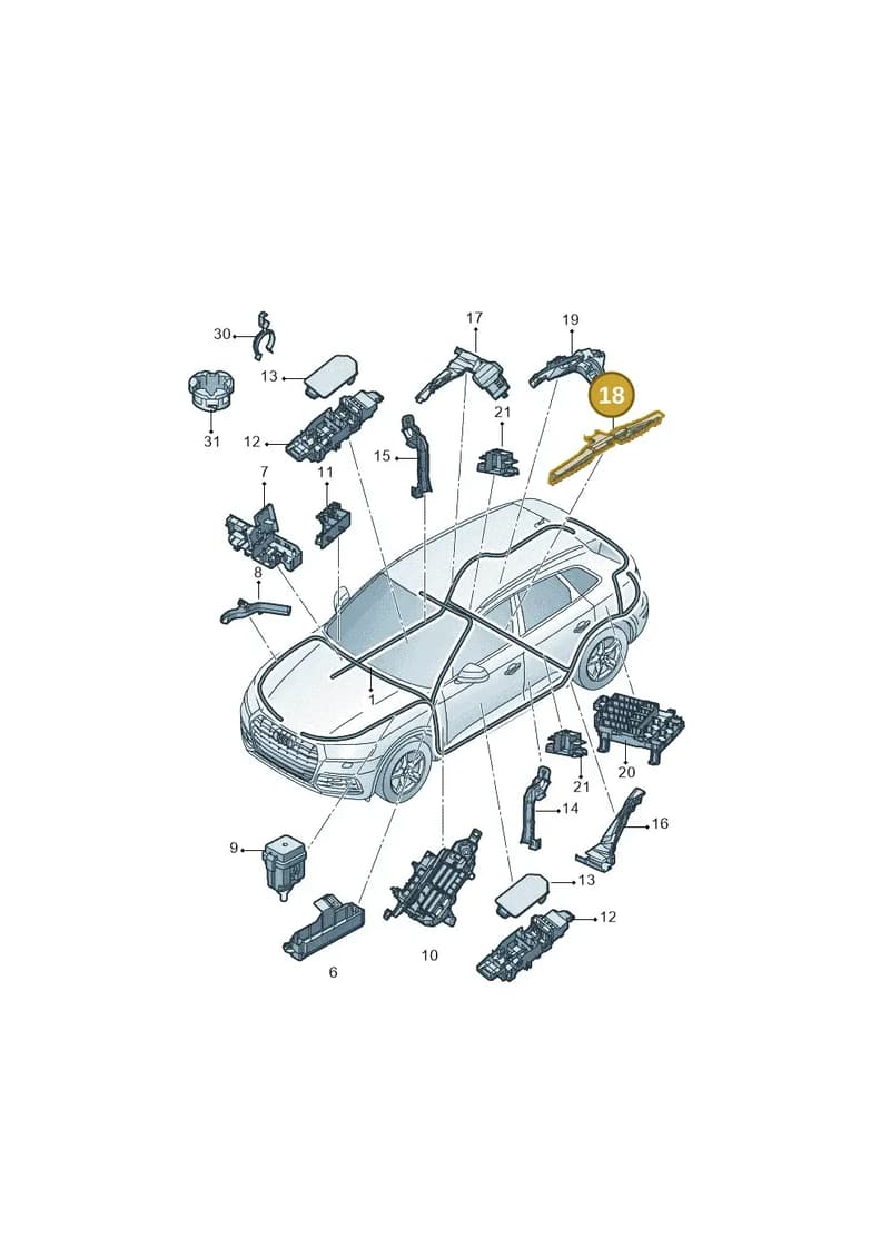 80A971824T — Audi Q5 qu. 2.0 (2018-) diagram 428971080, position 18