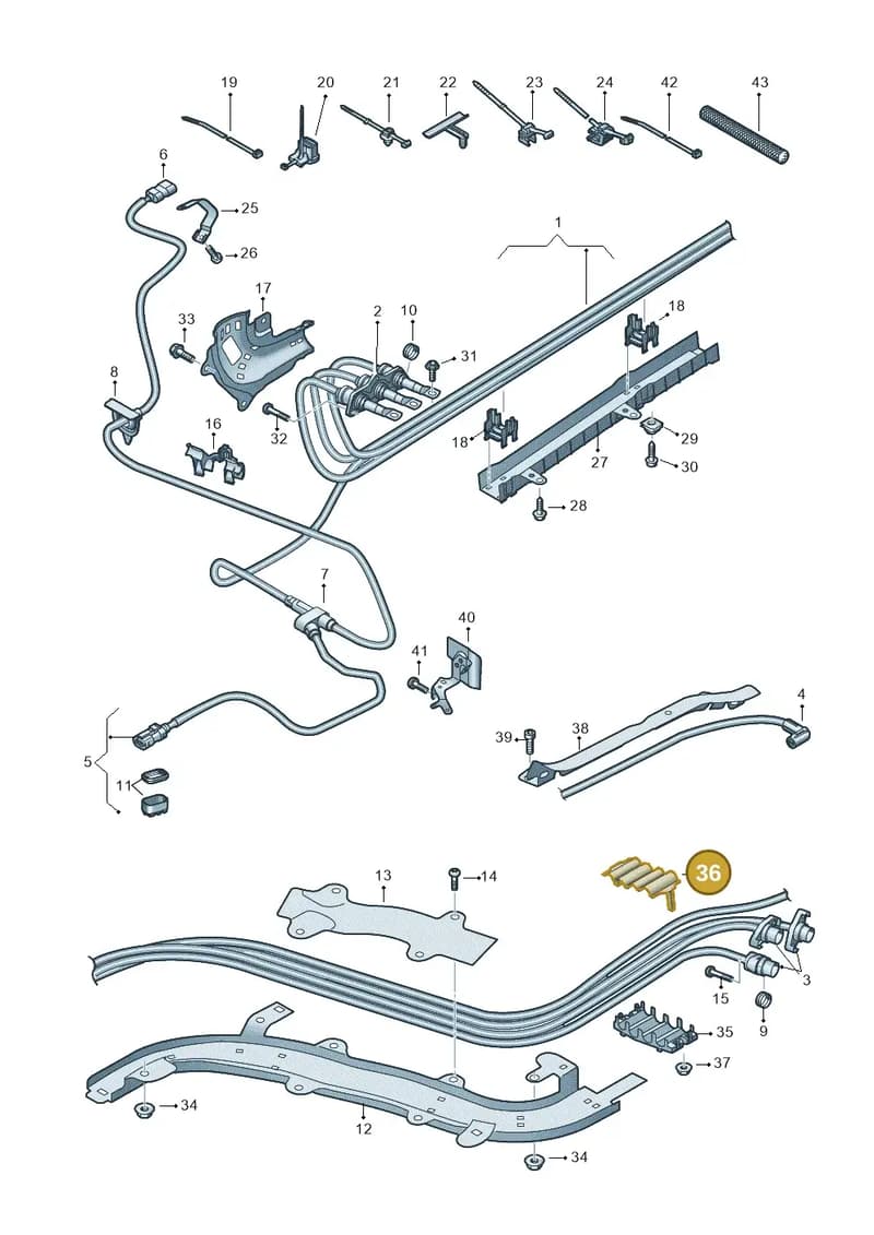 80A971845S — Audi Q5 (2016-2025) diagram 896970010, position 36