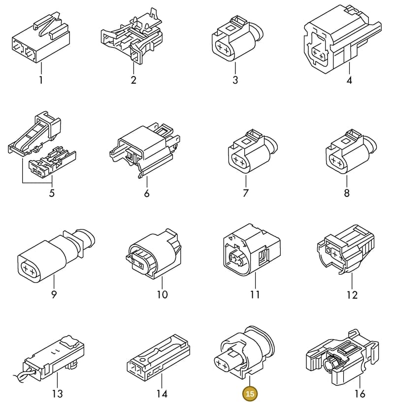 80A973702D — Audi 1J0 platform diagram 198970120, position 15