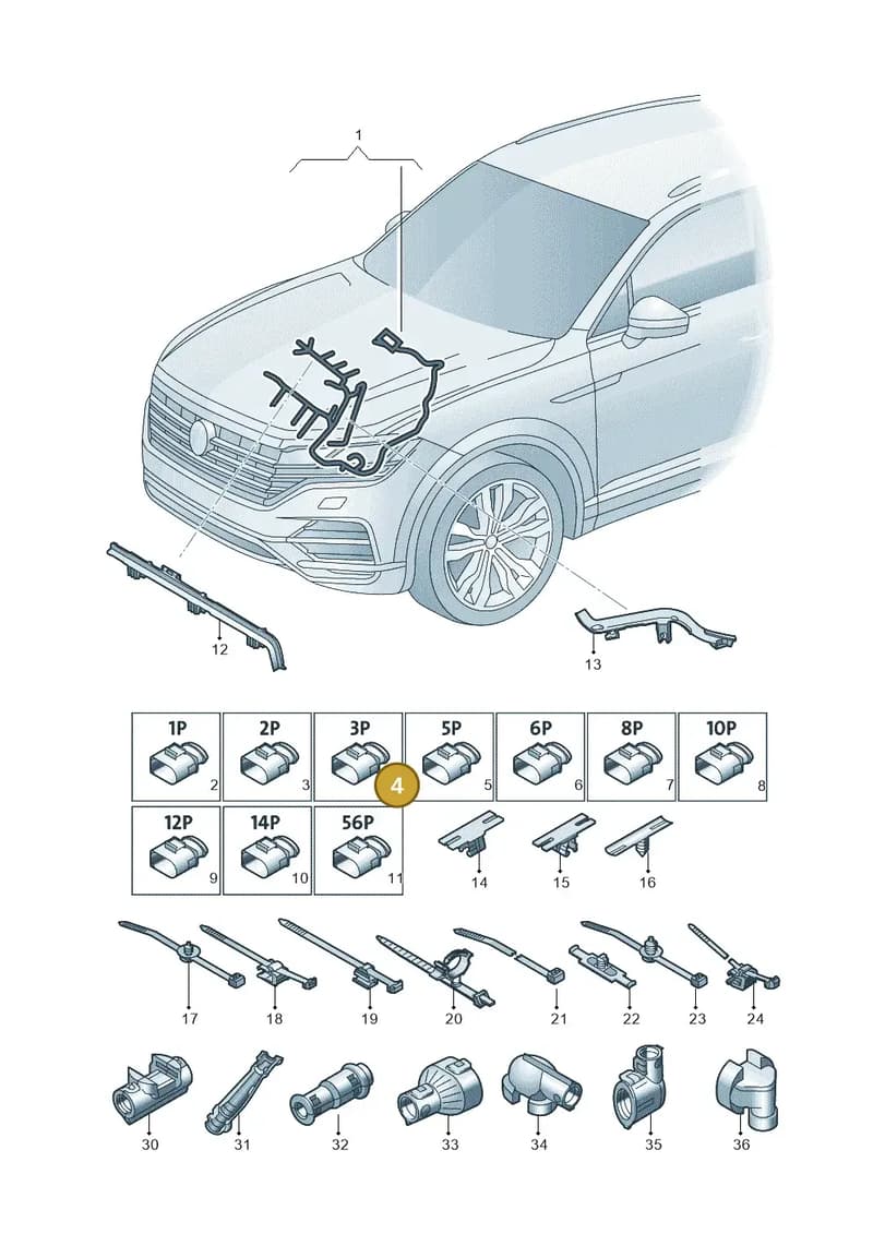 80A973703A — Volkswagen Touareg (2017-2025) diagram 439971020, position 4