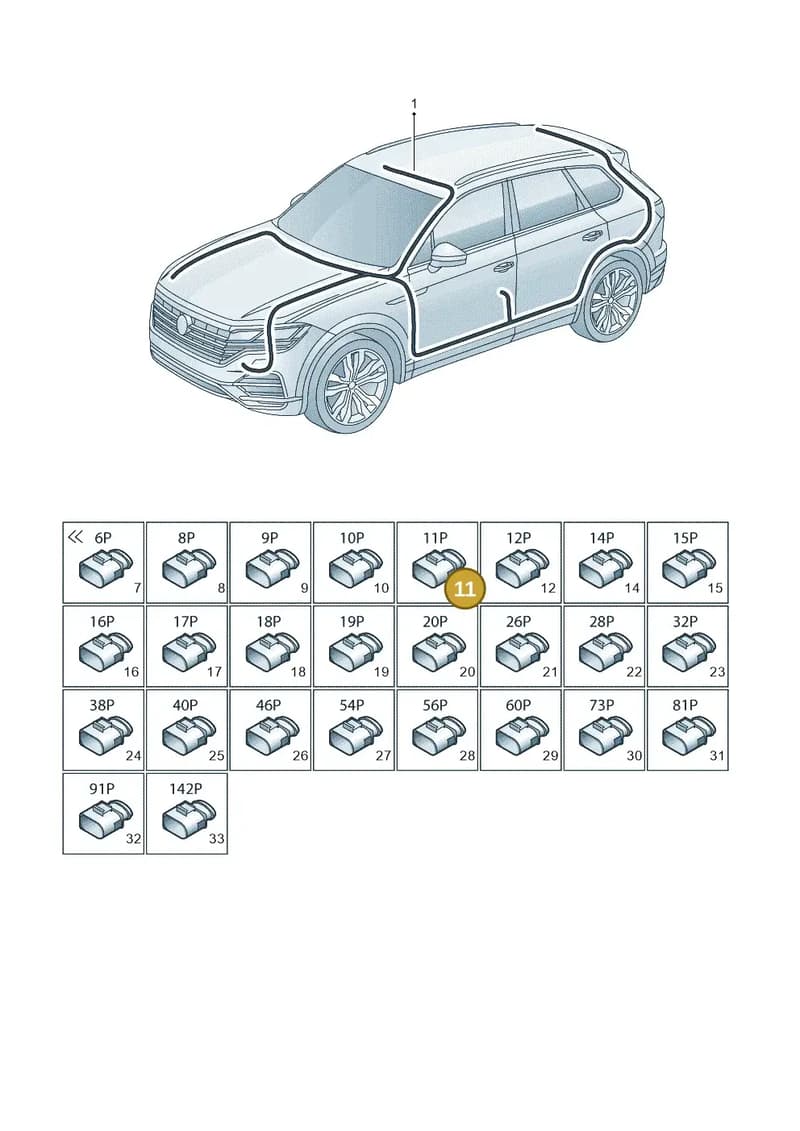 80A973711 — Volkswagen Touareg (2017-2025) diagram 439971810, position 11