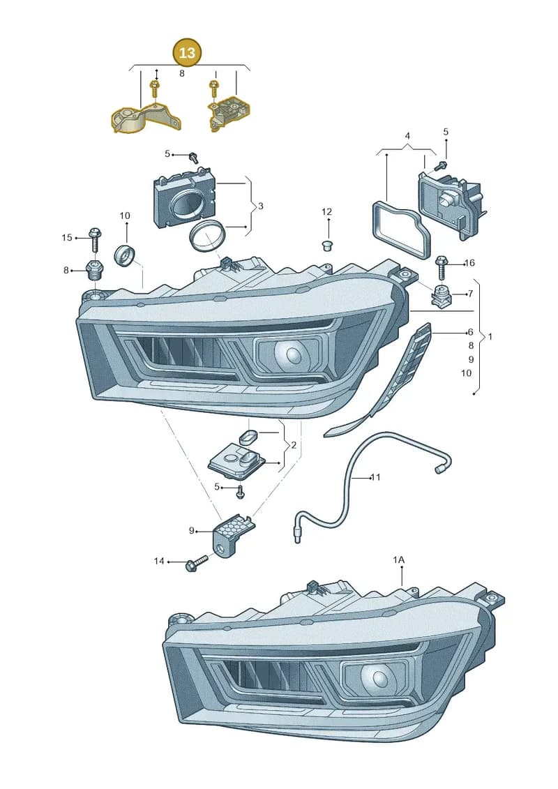80A998121 — Audi Q5 qu. 2.0 (2018-) diagram 428941005, position 13