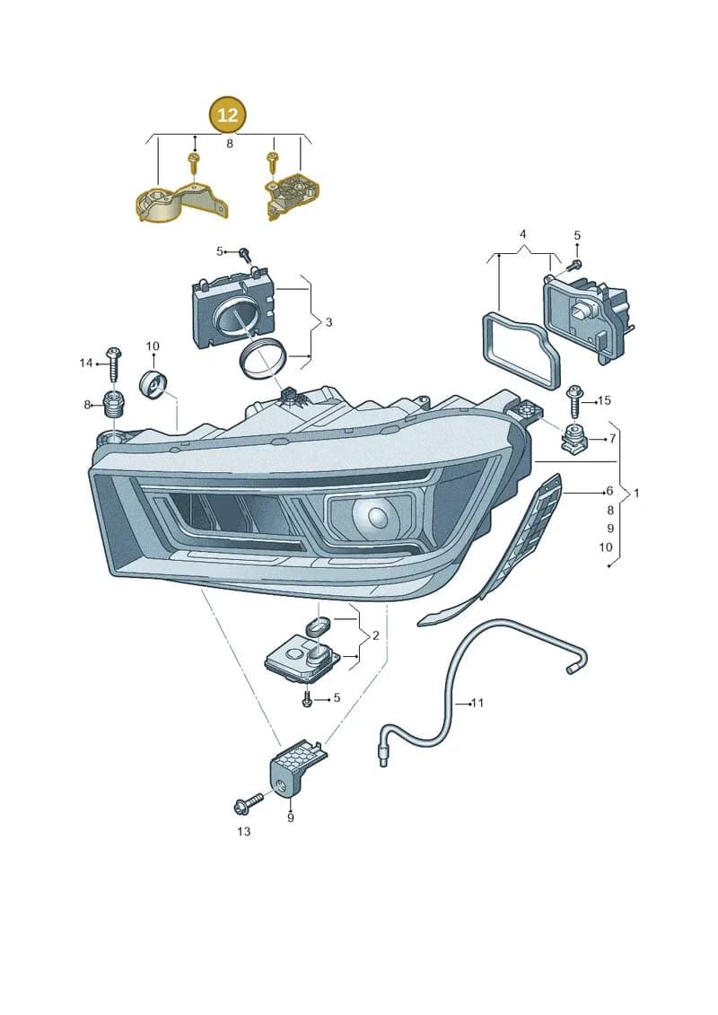 80A998121 — Audi Q5 (2016-2025) diagram 896941100, position 12