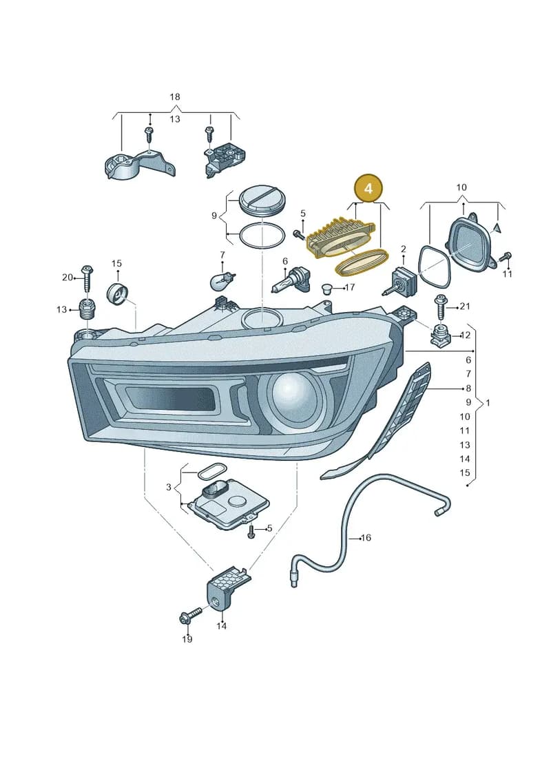 80A998474 — Audi Q5 (2016-2025) diagram 896941000, position 4