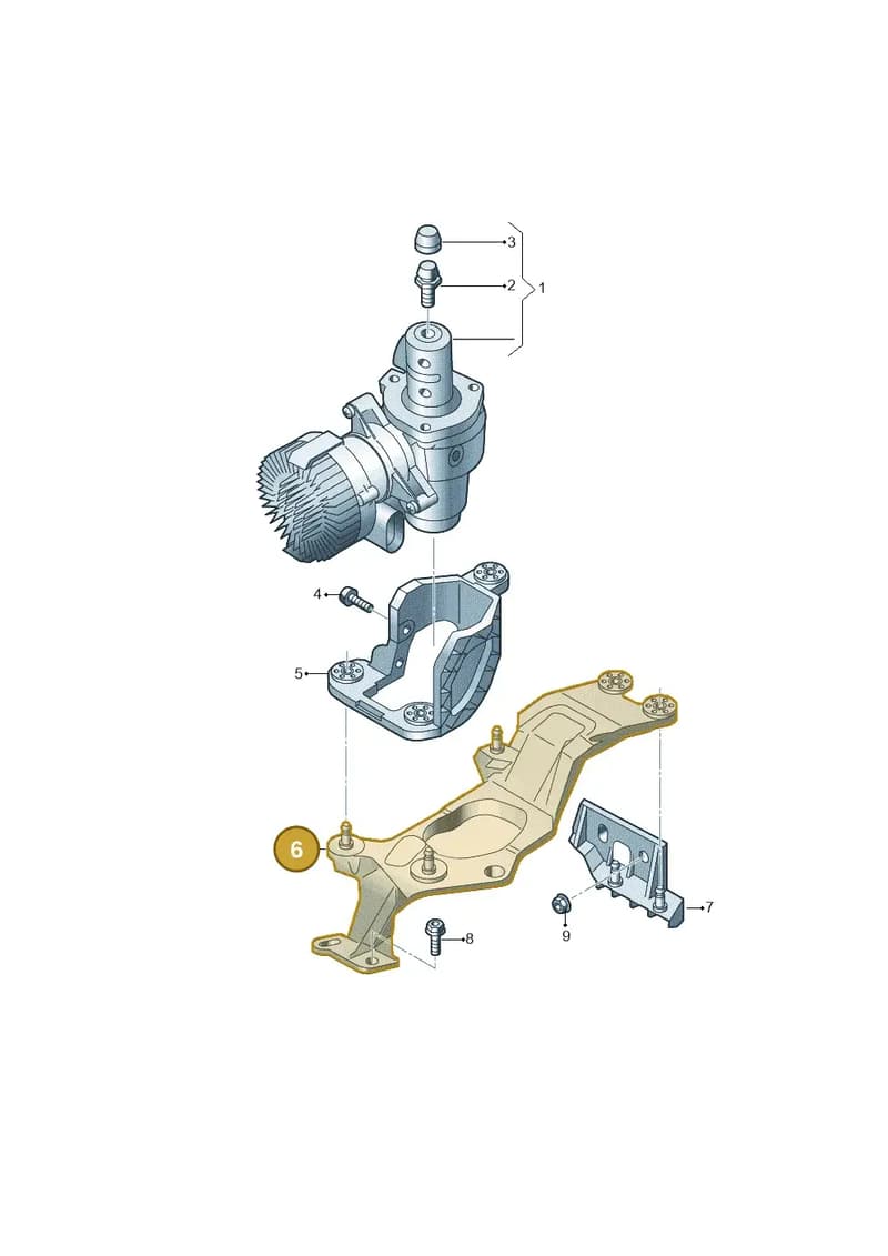80B614143B — Audi Q5 (2016-2025) diagram 896614500, position 6