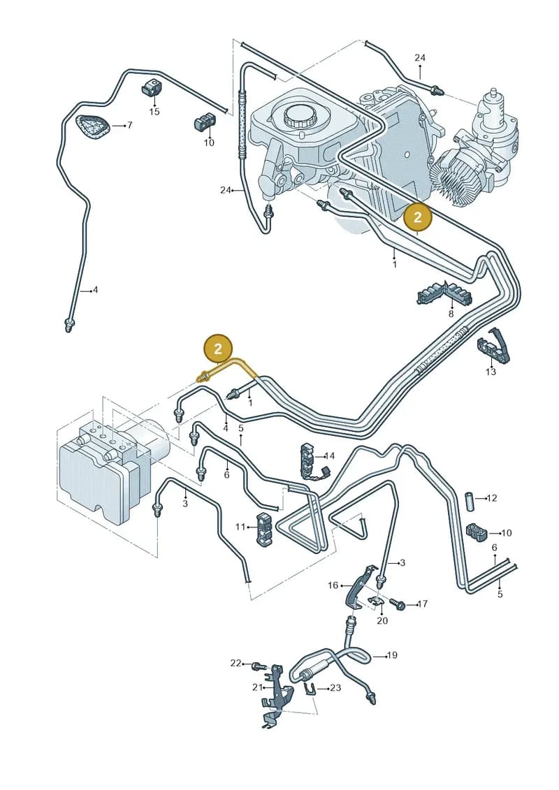 80B614706AK — Audi Q5 (2016-2025) diagram 896611250, position 2