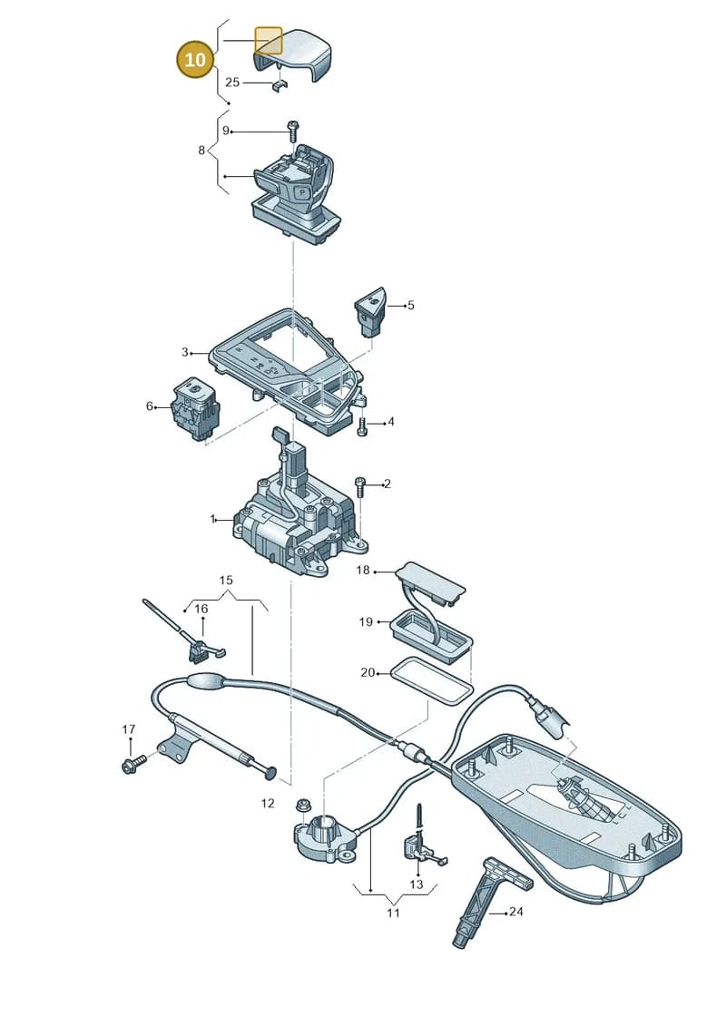 80B713139D1KT — Audi Q5 (2016-2025) diagram 896713100, position 10