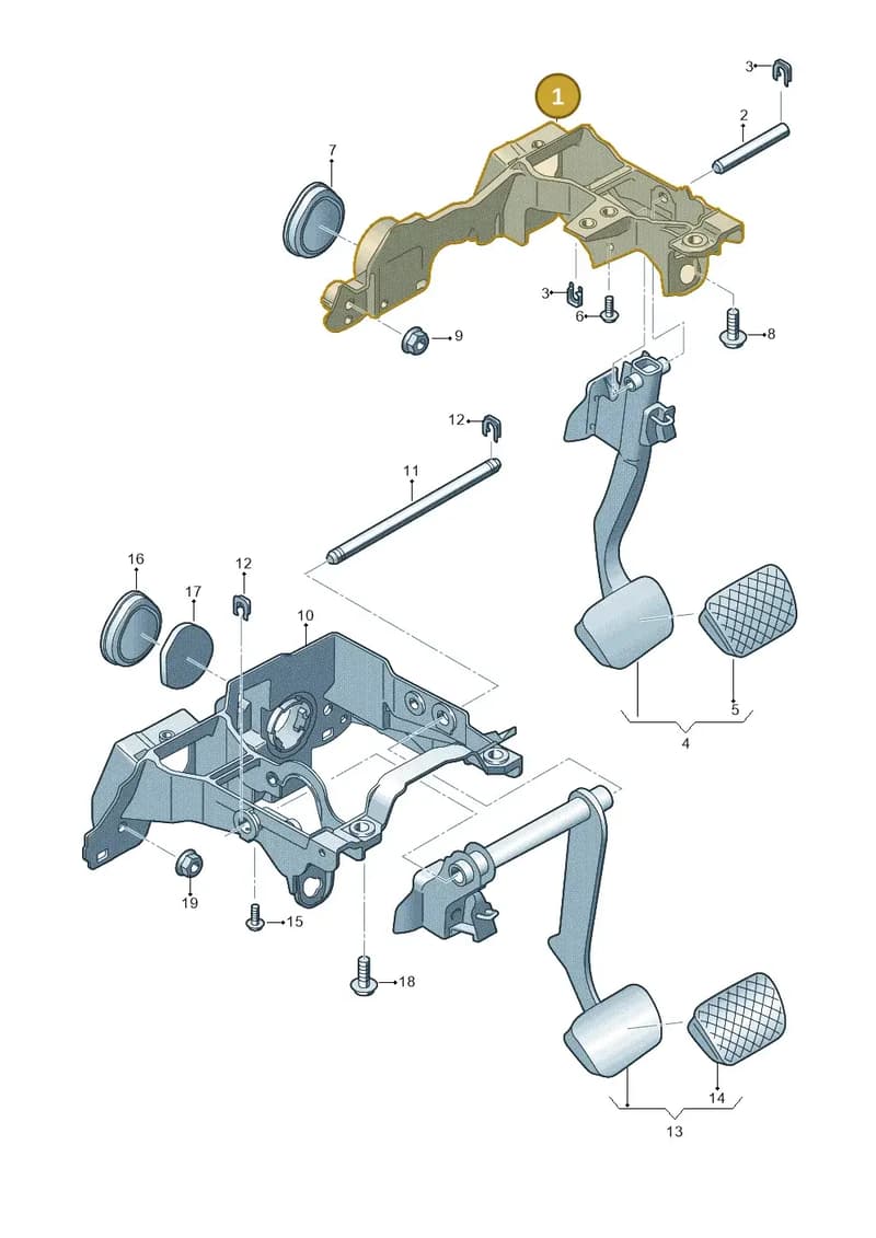 80B723117A — Audi Q5 (2016-2025) diagram 849723250, position 1