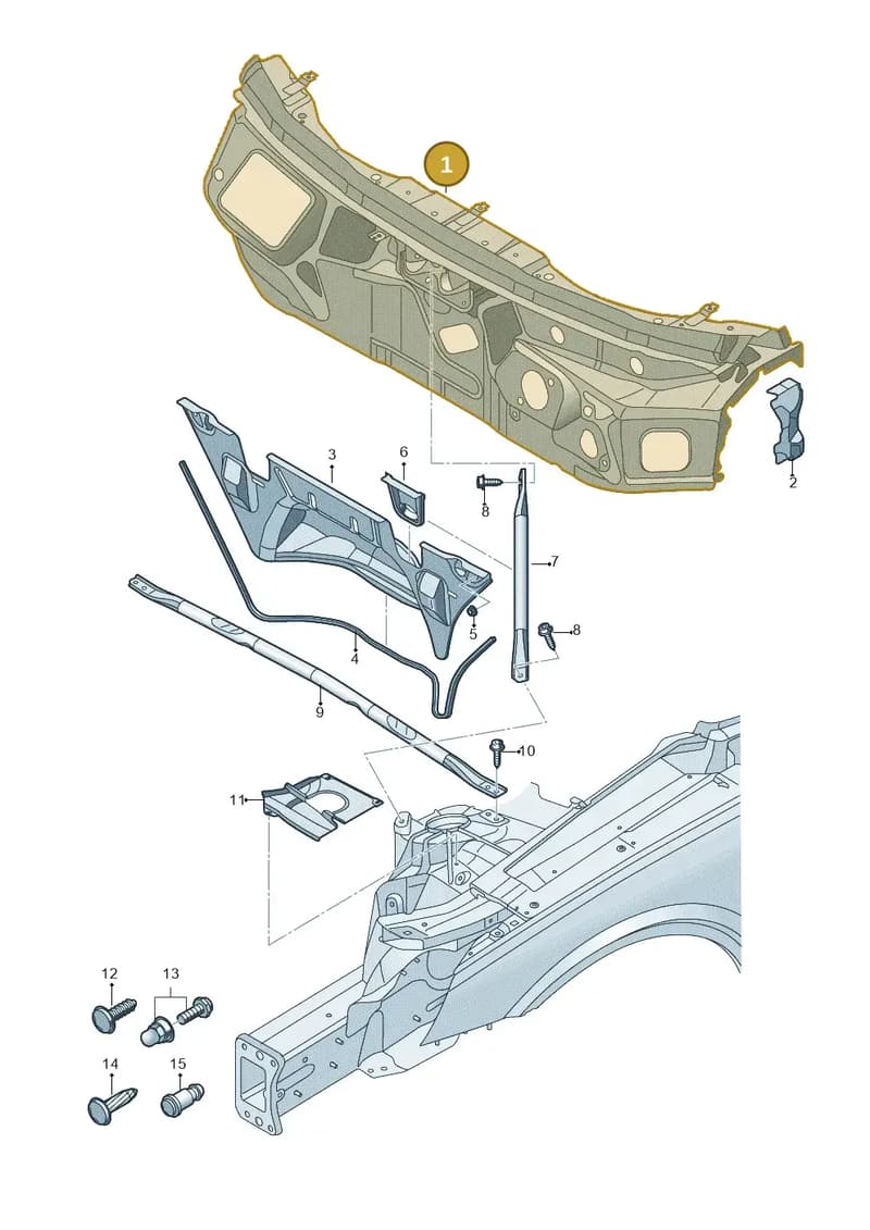 80B805431TBSTL — Audi Q5 (2016-2025) diagram 896805500, position 1