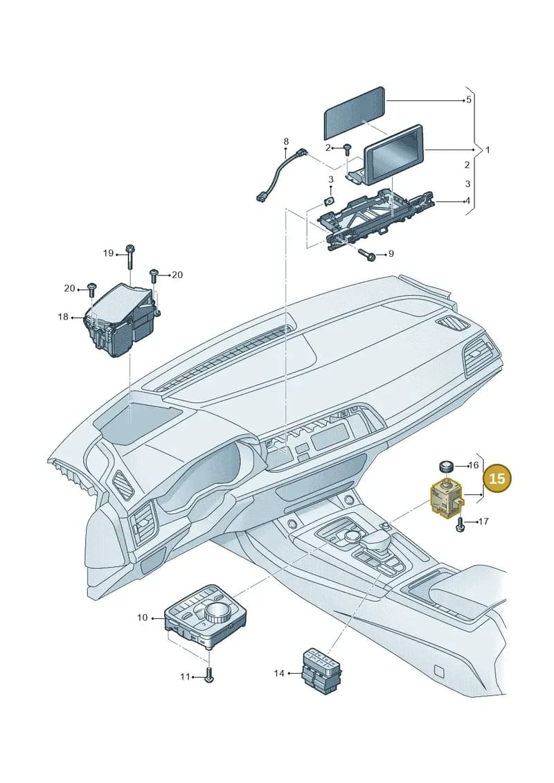 80B919616 — Audi Q5 (2016-2025) diagram 896919000, position 15