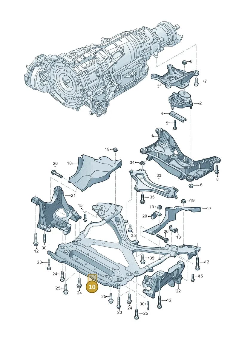 80C399347M — Audi Q5 (2016-2025) diagram 896399700, position 10