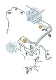 80C614705AA Audi Brake Pipe