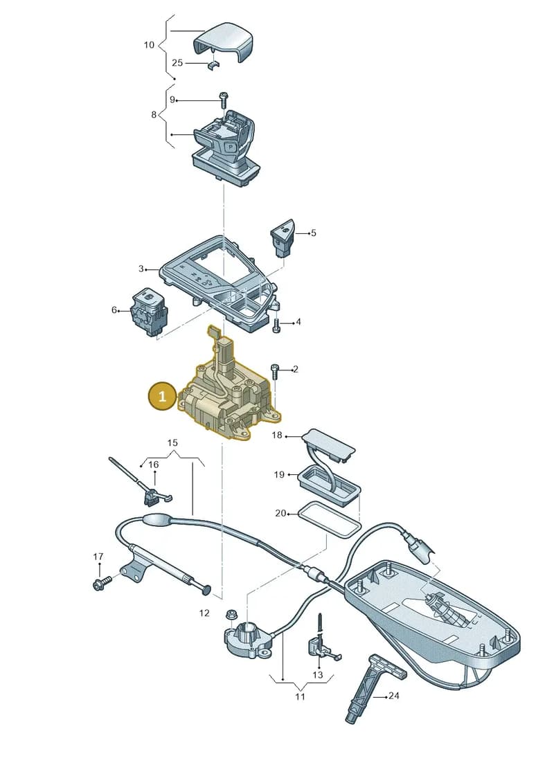80C713041AC — Audi Q5 (2016-2025) diagram 896713100, position 1