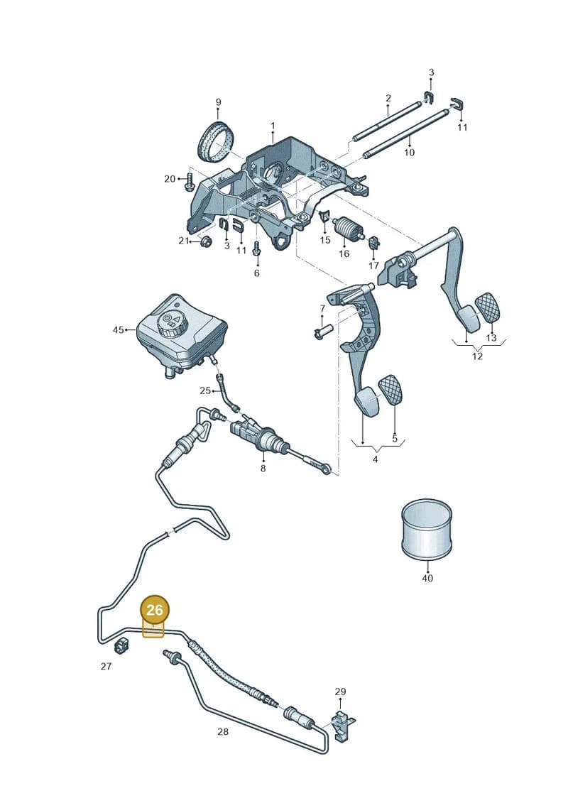 80C721465 — Audi Q5 (2016-2025) diagram 896721300, position 26