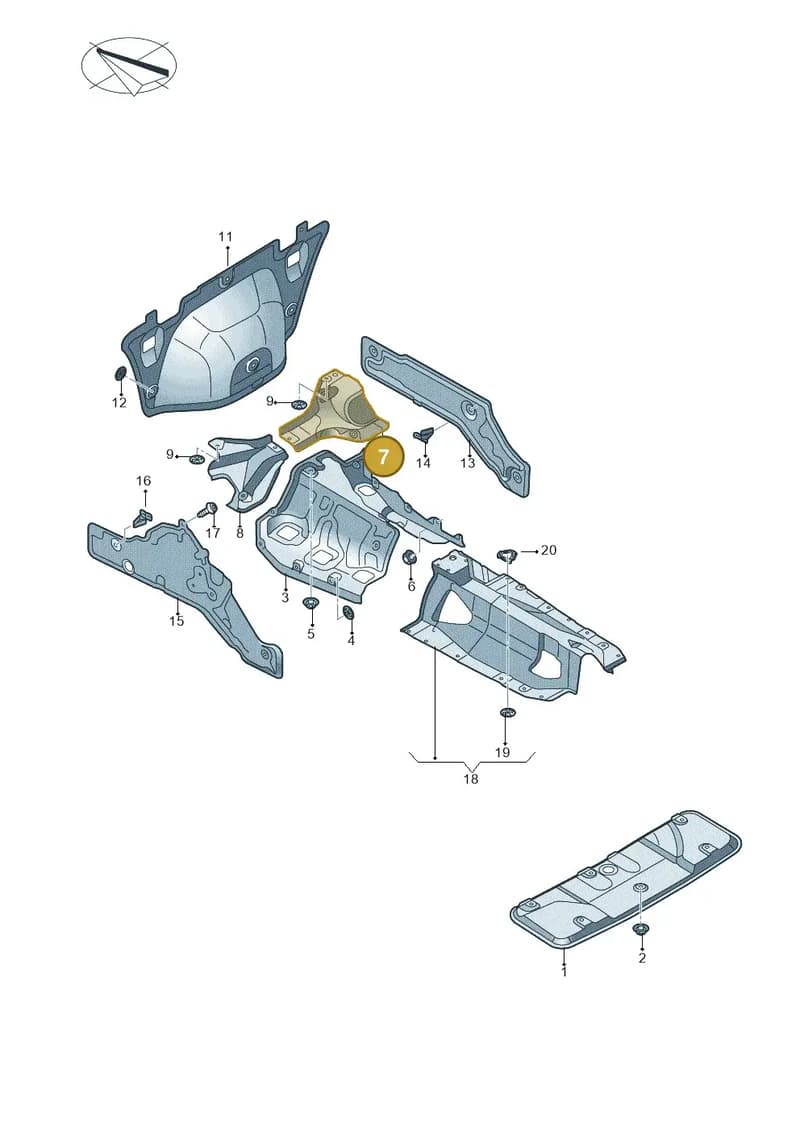 80C804164C — Audi Q5 (2016-2025) diagram 896804000, position 7