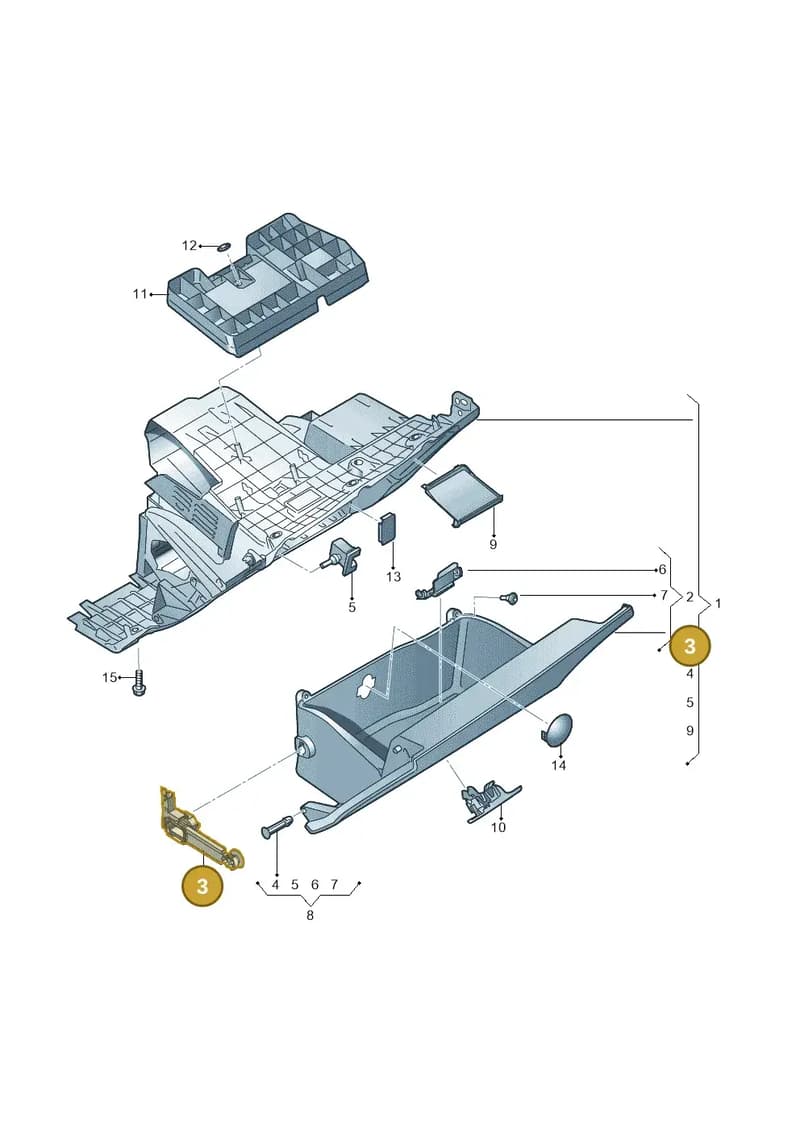80C857324 — Audi Q5 (2016-2025) diagram 896857200, position 3