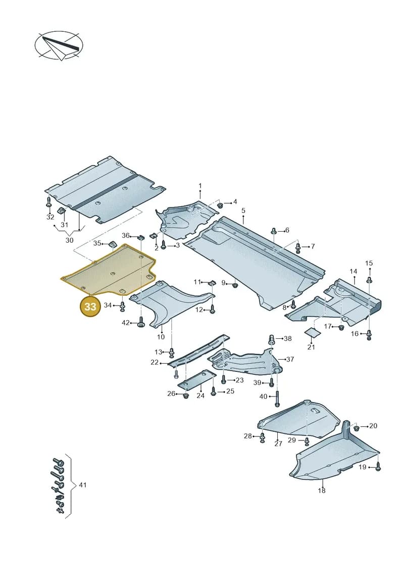 80C863822D — Audi Q5 (2016-2025) diagram 896825000, position 33