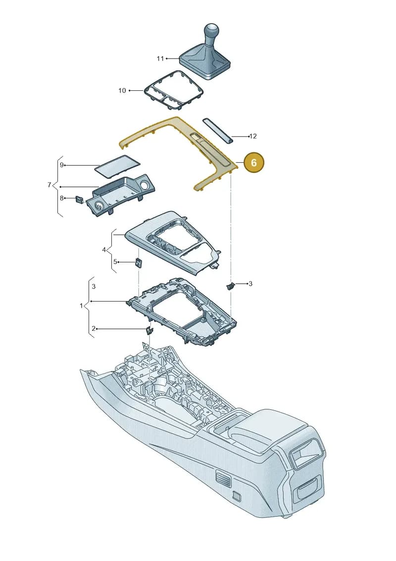 80C863969G1NK — Audi Q5 (2016-2025) diagram 896863520, position 6