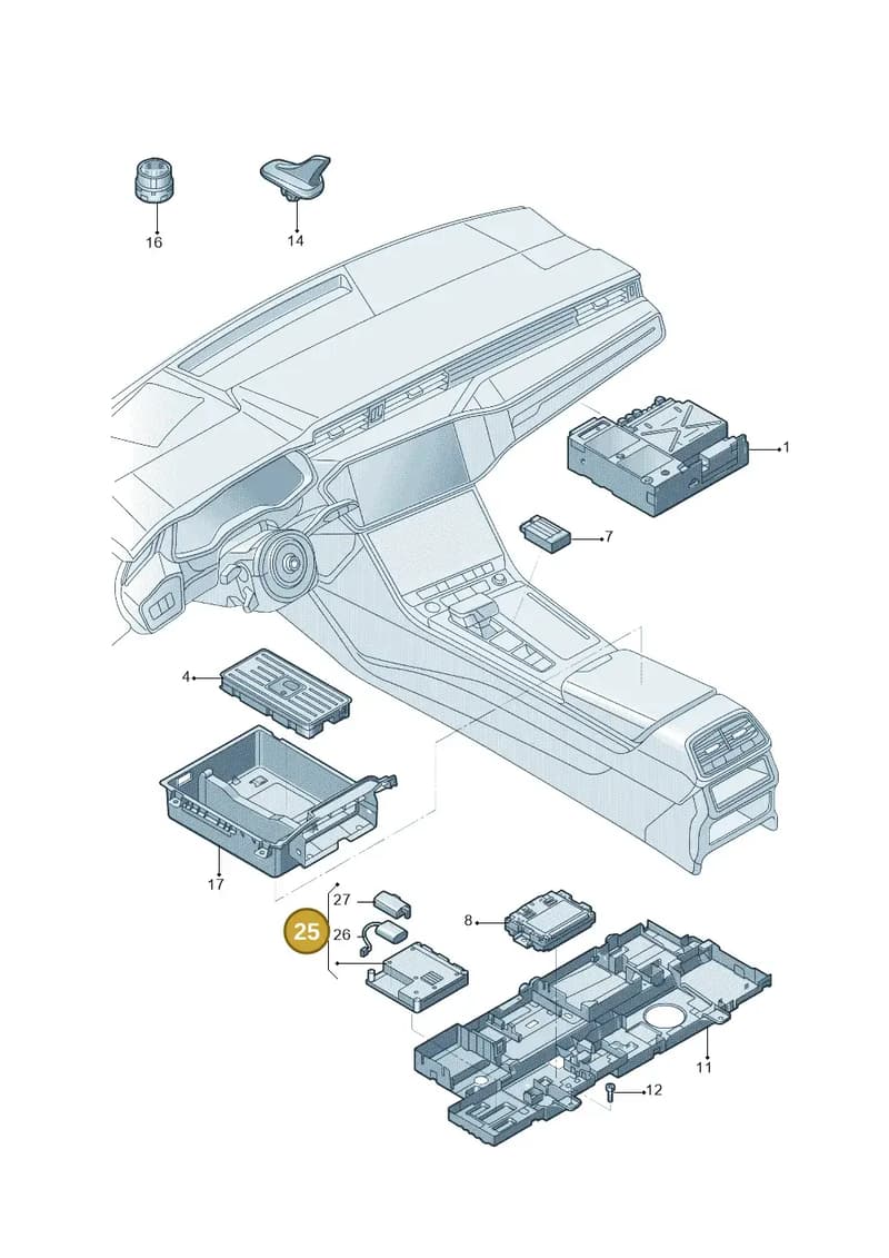 80D035284G — Audi A7 (2021-) diagram 4kg035055, position 25