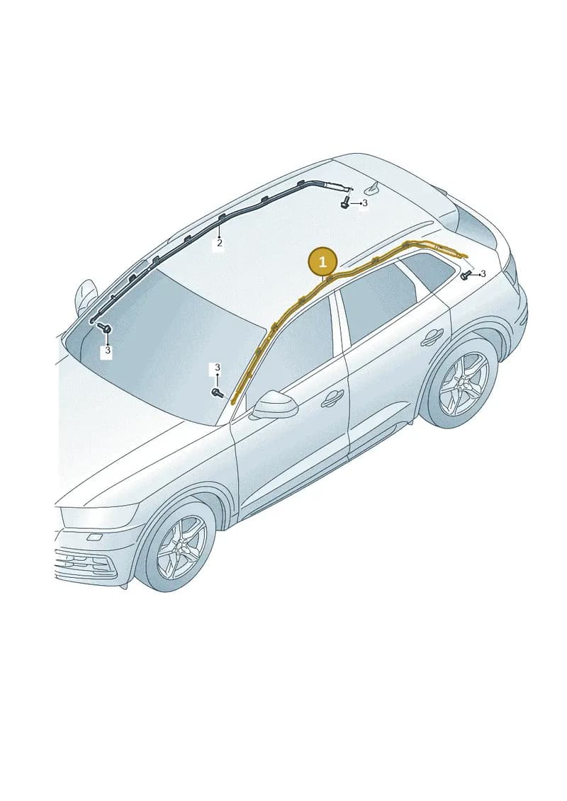 80F880741G — Audi Q5 (2016-2025) diagram 896880300, position 1