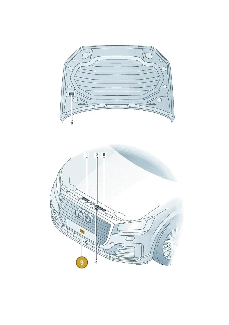 81A010530 — Audi Q2 (2016-2025) diagram 803010100, position 9
